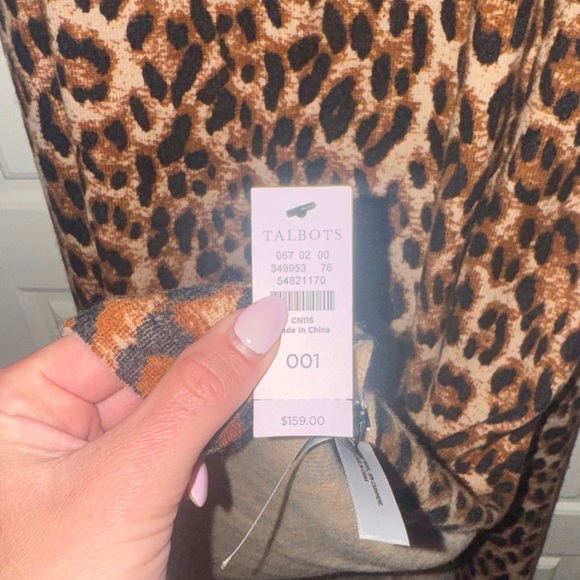 Talbots Leopard Pattern Scarf - Picture 2 of 2